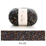 colorful dots wool mixed yarn 50g each skein