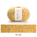 colorful dots wool mixed yarn 50g each skein