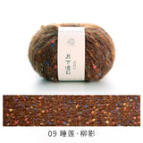 colorful dots wool mixed yarn 50g each skein