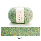 colorful dots wool mixed yarn 50g each skein