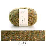 colorful dots wool mixed yarn 50g each skein