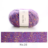 colorful dots wool mixed yarn 50g each skein