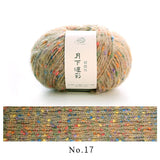 colorful dots wool mixed yarn 50g each skein