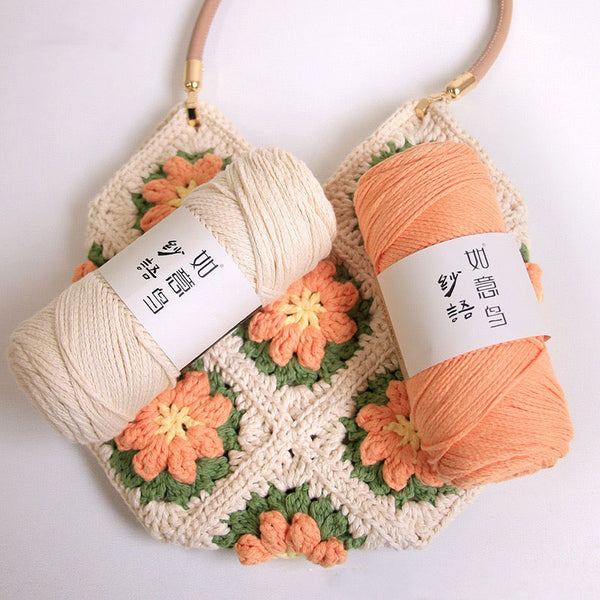100%cotton tubular yarn 150g each skein