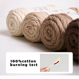 100%cotton tubular yarn 150g each skein
