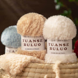 Solid color fake fur yarn 100g each skein
