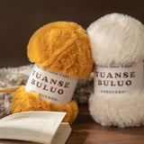 Solid color fake fur yarn 100g each skein