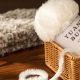 Solid color fake fur yarn 100g each skein