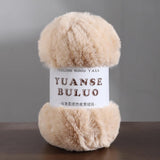 Solid color fake fur yarn 100g each skein
