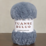 Solid color fake fur yarn 100g each skein