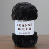Solid color fake fur yarn 100g each skein