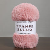 Solid color fake fur yarn 100g each skein