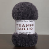 Solid color fake fur yarn 100g each skein