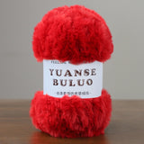 Solid color fake fur yarn 100g each skein