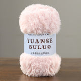 Solid color fake fur yarn 100g each skein