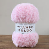 Solid color fake fur yarn 100g each skein