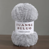 Solid color fake fur yarn 100g each skein