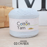 Solid color 16-ply 100%cotton yarn 100g each skein
