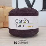 Solid color 16-ply 100%cotton yarn 100g each skein