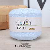 Solid color 16-ply 100%cotton yarn 100g each skein