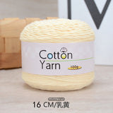Solid color 16-ply 100%cotton yarn 100g each skein