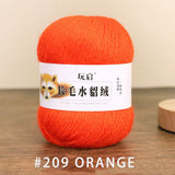 hairy solid color yarn wool mixed 50g each skein