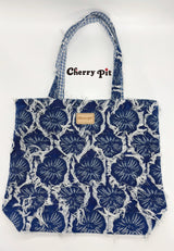 Jeans jacquard tote bag
