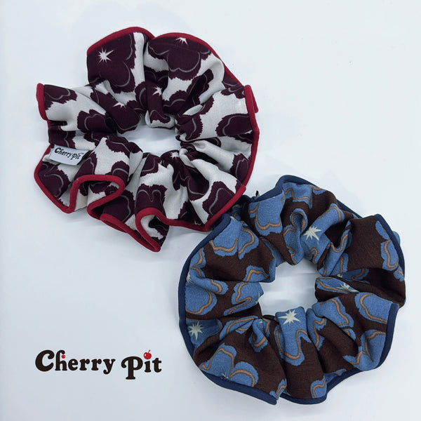 High quality chiffon flower print fabric scunchie&nbsp;