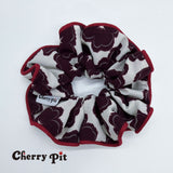 High quality chiffon flower print fabric scunchie&nbsp;