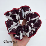 High quality chiffon flower print fabric scunchie&nbsp;