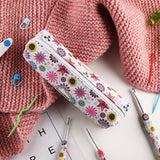 Sunflower printted crochet set-14pcs Kit include the bag