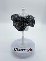 polyester floral print fabric scunchie&nbsp;