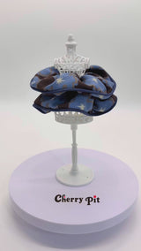 High quality chiffon flower print fabric scunchie&nbsp;