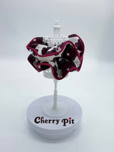 High quality chiffon flower print fabric scunchie&nbsp;